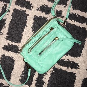 Mint green crossbody